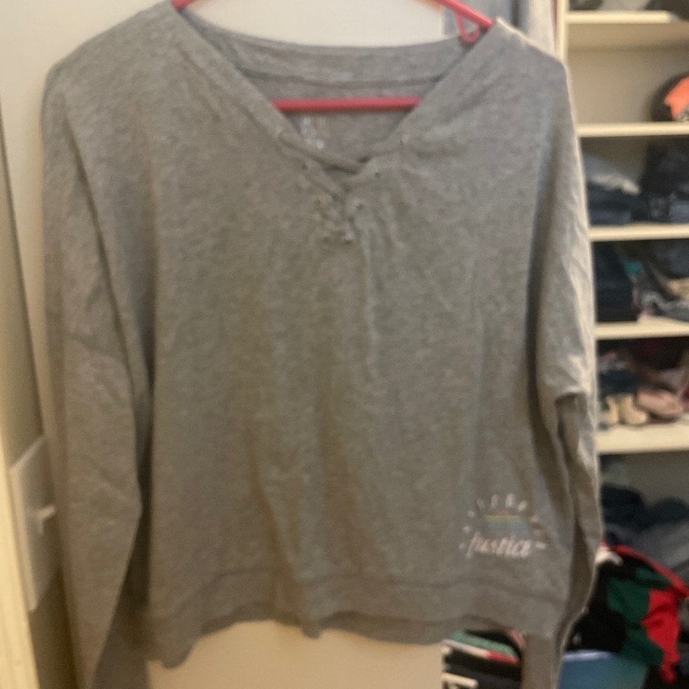 Girls just as long sleeve T-shirt